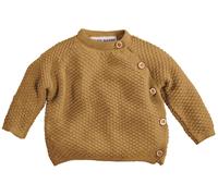 HANS NATUR Baby Jacke Schlüttli Bio-Baumwolle Strick curry Gr.86/92