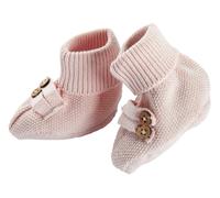 HANS NATUR Baby Schuhe Strick-Qualität Bio-Baumwolle rose melange Gr.62/68