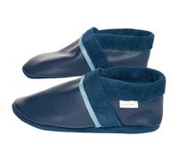 HANS NATUR Baby und Kinder Hausschuhe Krabbelschuhe "Linie Paloma" blau Gr.26