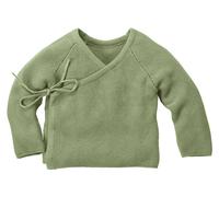 HANS NATUR Baby und Kinder Jacke zum Wickeln Strick-Qualität Bio-Baumwolle matcha Gr. 86/92