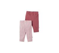 HANS NATUR Baby und Kinder Leggings Bio-Baumwolle 2er Set rosa-beere Gr. 50/56