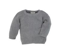 HANS NATUR Baby und Kinder Pullover Grobstrick Bio-Baumwolle graphit Gr. 62/68