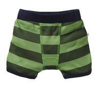 HANS NATUR Jungen Boxershorts Bio-Baumwolle Blockstreifen grün Gr. 98/104