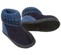 HANS NATUR Kinder Hausschuhe Hüttenschuhe nachtblau Gr.30