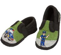 HANS NATUR Kinder Hausschuhe Walkpuschen Polizist Gr.23