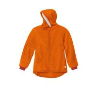 Disana Kinder Jacke mit Kapuze Bio-Merinowolle Walk orange Gr. 98/104