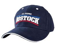 Hansa Rostock F.C Cap Navy - Offizielle Baseball Cap Herren & Damen - Blaues Fußball Fan Cap mit Logo - Verstellbare Größe Fanartikel