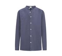 HANSEHELD Cordhemd Herren Blau-Grau XL | Kord | Cord | Feincord | Babycord