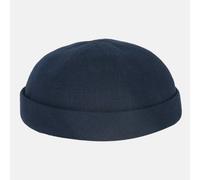 Hanseheld Docker Cap Leinen Blau Kurz Flach Segler Sailor Cap Blau 55