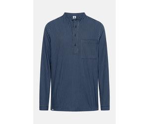 Hanseheld Fischerhemd Blau Breit Gestreift GOTS Organic Blau S