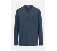 Hanseheld Fischerhemd Blau Schmal Gestreift GOTS Organic Blau S