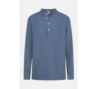 Hanseheld Fischerhemd Jeans Blau Uni Blau XXL