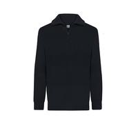 Hanseheld Troyer Baumwolle Schwarz GOTS Herren Troyer-Pullover Bio Schwarz XXL