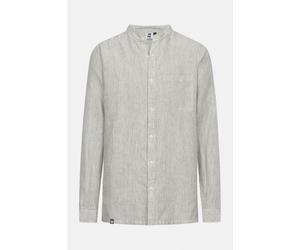 Hanseheld Leinenhemd LeinenLos! Herren Beige Gestreift Fischerhemd Stehkragen Weiß XXL