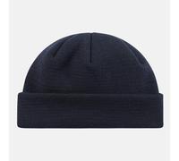 Hanseheld Strickmütze Seebär Merino Dockermütze kurz flach - Dunkelblau Blau