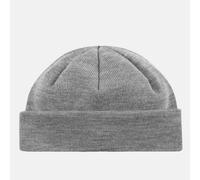 Hanseheld Strickmütze Seebär Merino Dockermütze kurz flach - Grau Blau