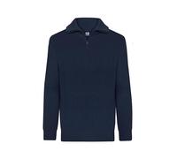 Hanseheld Troyer Baumwolle Blau GOTS Herren Troyer-Pullover Bio Blau L