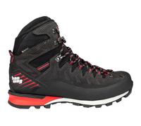 Hanwag Wanderschuhe Makra Pro Bunion GTX (Bergsteigen, wasserdicht, Veloursleder) asphaltgrau/rot Herren, Größe Euro (US) 44 (10,5)