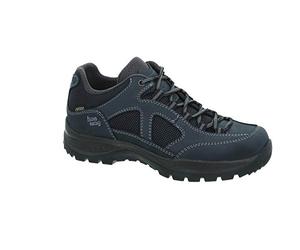 Hanwag W Gritstone II Wide Lady GTX Blau, Damen Gore-Tex Hiking- und Approachschuh, Größe EU 40 - Farbe Navy - Asphalt