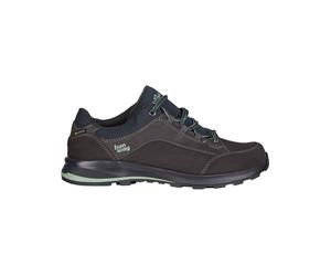 Hanwag - Wanderschuhe aus GORE-TEX - Banks Low Bunion GTX Lady Asphalt/Mint für Damen aus Leder - Größe 37,5 - Grau Grau 37.5