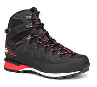 Hanwag Wanderschuhe Makra Pro Bunion GTX (Bergsteigen, wasserdicht, Veloursleder) asphaltgrau/rot Herren, Größe Euro (US) 43 (10)