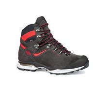 Hanwag Wanderschuhe Tatra Light GTX (Velourleder, wasserdicht, Trekking) asphaltgrau/rot Herren, Größe Euro (US) 44,5 (11)