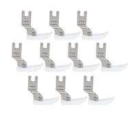 Haofy 10-teiliges Nähfuß-Set, Universelle Schnappfüße aus Edelstahl für Industrielle Nähmaschinen, Verstellbarer Fuß für Reißverschluss, Stickerei, Quilten, Leder, Daunenjacken