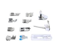 Haofy 11-teiliges Nähmaschinen-Nähfuß-Set, Präzisionsverbesserung für 505A-Modelle, Edelstahlkonstruktion, 11 Unverzichtbare Füße für Heimwerker, Mühelose Befestigung übereinander