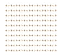 Haofy 200 Stück Spike-Kegelnieten, Spikes, Nieten, 8 X 8 Mm, Kunststoff, DIY, Punk-Metallnieten für Kleidung, Taschen, Basteln, mit Galvanisierter Oberfläche Zum Nähen von (GOLD)