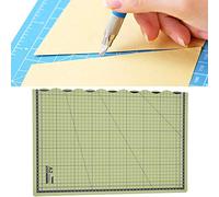 Haofy Faltbare Schneidematte, Sicheres, Rutschfestes Design, Schreibunterlage für Künstler und Designer, PVC, Grau, 45 X 31 Cm (GREEN)