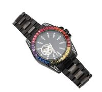 Haofy Mechanische Herrenuhr mit Automatikwerk 30m wasserdicht Stahluhr mit Leuchtzeigern für Alltag, Business, Freizeit, Geschenke