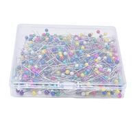 Haofy Nähnadeln, 38 Mm Lang, Gerade Stecknadeln aus Stahl mit Farbcodierten Köpfen Zum Basteln - 600 Stück Robuste Stahlnadeln für die Reparatur von Kleidung, Hochzeitsdekoration und DIY-Projekte