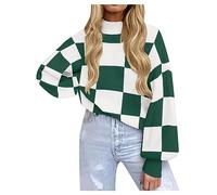 HAOLEI Damen Langärmliger Rollkragenpullover Aus Rippstrick Mit Lockeren Ärmeln, Sale Pullover Warme Bequem, Strickpullover Elegant Schick, Pulli Leichte Weich, Sweater Casual Mode Winterpullover