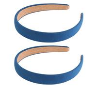 HAPINARY 2 Stück pack Blaues Haarband für Frauen Praktischer Haarreif aus Kunststoff und Stoff Elegantes Stirnband für Sport und Party Modischer Haarschmuck