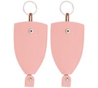 HAPINARY 2 Stück Pack Tragbare Pu Leder Schlüsseltaschen Kleine Autoschlüsseletuis ohne Deckel Leichtes Schlüsselmäppchen für Auto und Hausschlüssel