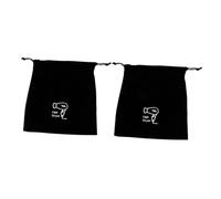 HAPINARY 2 Stück Reisetaschen für Haarstylinggeräte Kordelzugbeutel aus Flauschigem Plüsch 30x26cm Haartrockner Organizer für Reisen und Zuhause