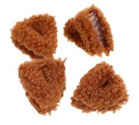 HAPINARY 4 Stück pack Plüsch Katzenohrclips aus Weichem Material mit Seitlichem Design Niedliche Haarspangen für Frauen und Mädchen für Cosplay und Partys