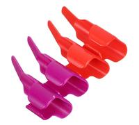 HAPINARY 4 Stück Teiliges Nähfinger Pusher Robustem Kunststoff Rutschfester Fingerschutz für Präzises Nähen und Quilten Ergonomisch für Handarbeit und Heimnähen Langlebiges Nähwerkzeug