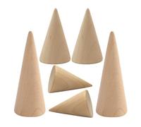 HAPINARY 6 Stück Ring Präsentationsständer Konisch Geformt Nachhaltiger Schmuckständer für Kleine Verkaufsflächen und Elegante Schmuckpräsentation