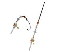 HAPINARY Buddhistischer Om Padme Hum Gebetsrad Schlüsselanhänger 2 Stück Tibetischer Vajra Anhänger aus Metall Auto Glücksbringer Feng Shui Schutzamulett für Reise Alltag