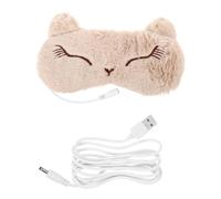 HAPINARY Heizende 3D Schlafmaske mit Magnetwärme USB Betrieben Elastisches Band Nasenbügel für Abdunkelung Schlafmaske für Reisen und Zuhause