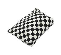 HAPINARY Karierte Kosmetiktasche Mit Reißverschluss Mittelgroß Aus Cord Tragbarer Kulturbeutel Für Reisen Und Alltag Mit Henkel