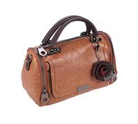 HAPINARY Kissentasche Damen Handtasche Aus Pu-leder Mit Schultergurt Und Griff Großes Volumen Praktisch Für Reisen Und Arbeit Design