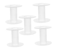 HAPINARY Leere Kunststoffspulen 5 Stück Transparent Verstellbare Spannung Garnrollen Für Nähmaschinen Kabel Organizer Selbstgemacht Bastelbedarf