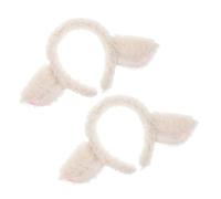 HAPINARY Weiches Plüsch Schafsohren Haarband 2 Stück Lammohren Stirnband für Mädchen Tierkostüm Bühnenoutfit Zubehör