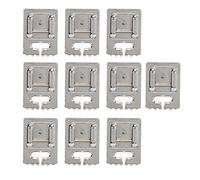 Hapivida Biesenfuß, Hochwertiger Edelstahl Biesenfuß mit 5 Rillen für Universal-Nähmaschinen, 10 Stück Nähfuß Set für Haushaltsnähmaschinen, Biesen nähmaschine Zubehör