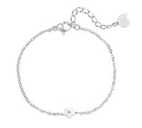 Happiness Boutique Damen Blumen Armband | Filigrane Armkette mit Blumen-Anhänger aus Edelstahl in Gold - Rosegold, Silber | Wasserfestes Armband mit Blümchen Charm