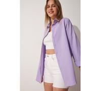 Happiness Istanbul Hemd in Lila - Größe 36 | Damen Blusen