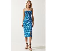 Happiness Istanbul Kleid in Blau - Größe 40 | Damen Kleider