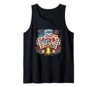 Happy 250th Birthday USA Floral 4th July US Flag Pharmacist Tank Top